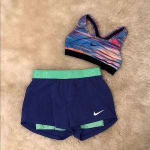Nike Sports Bra & Shorts Bundle
